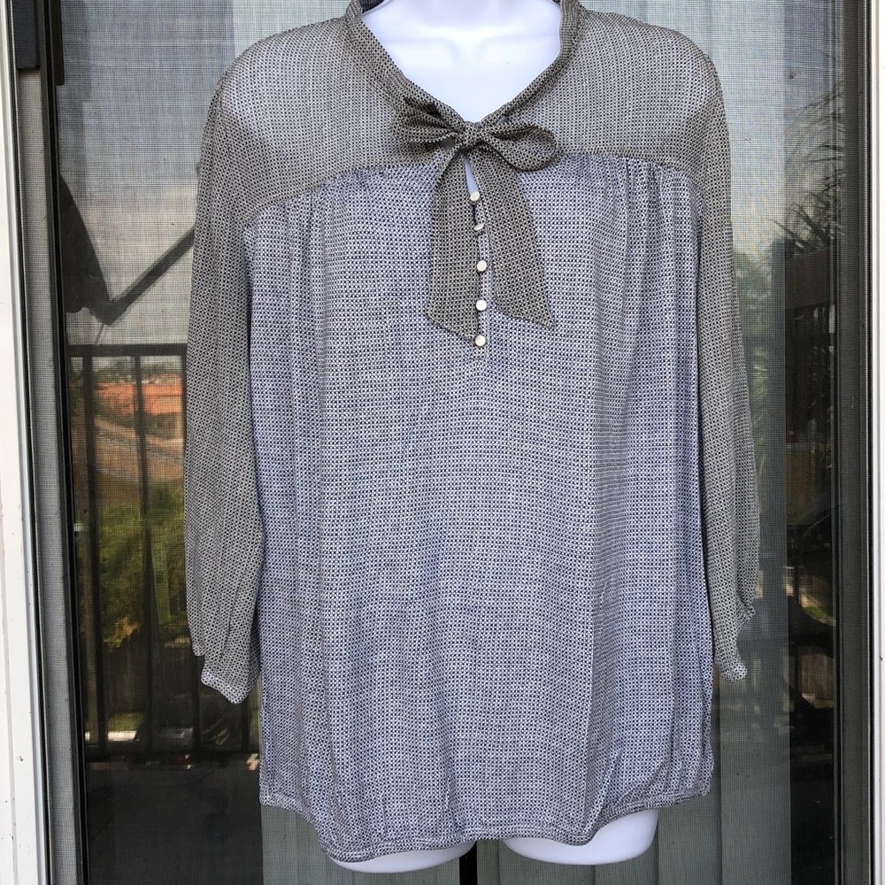 Ann Taylor loft (L) long sleeve shirt
